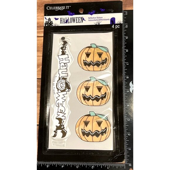Celebrate It Halloween Reflective Stickers 4 Pc Set 153236 - Picture 3 of 3